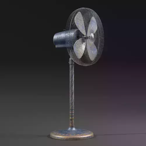 game ready mid poly fan asset