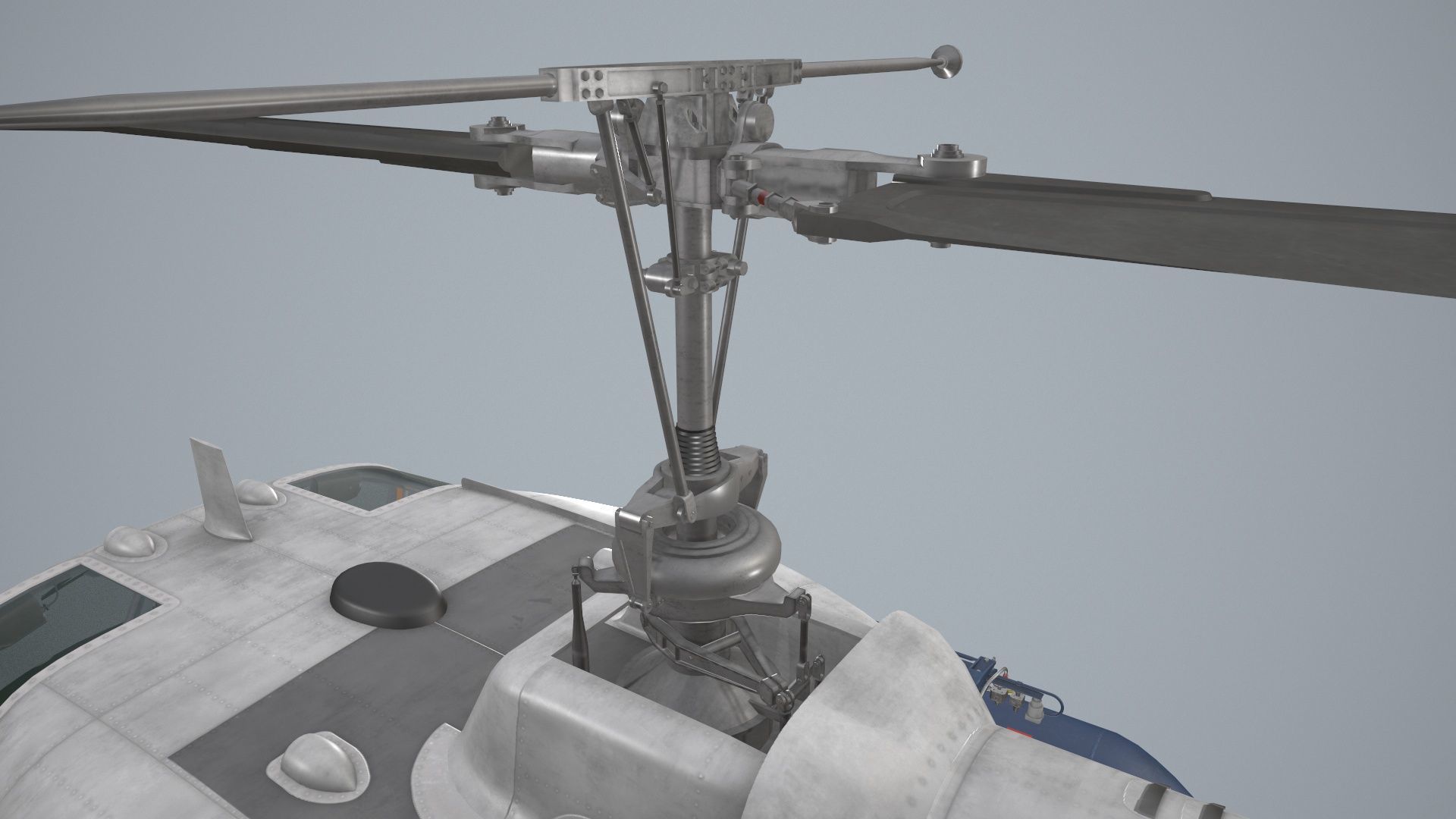 Bell UH-1B Australian Navy Static Low-poly 3D model_11