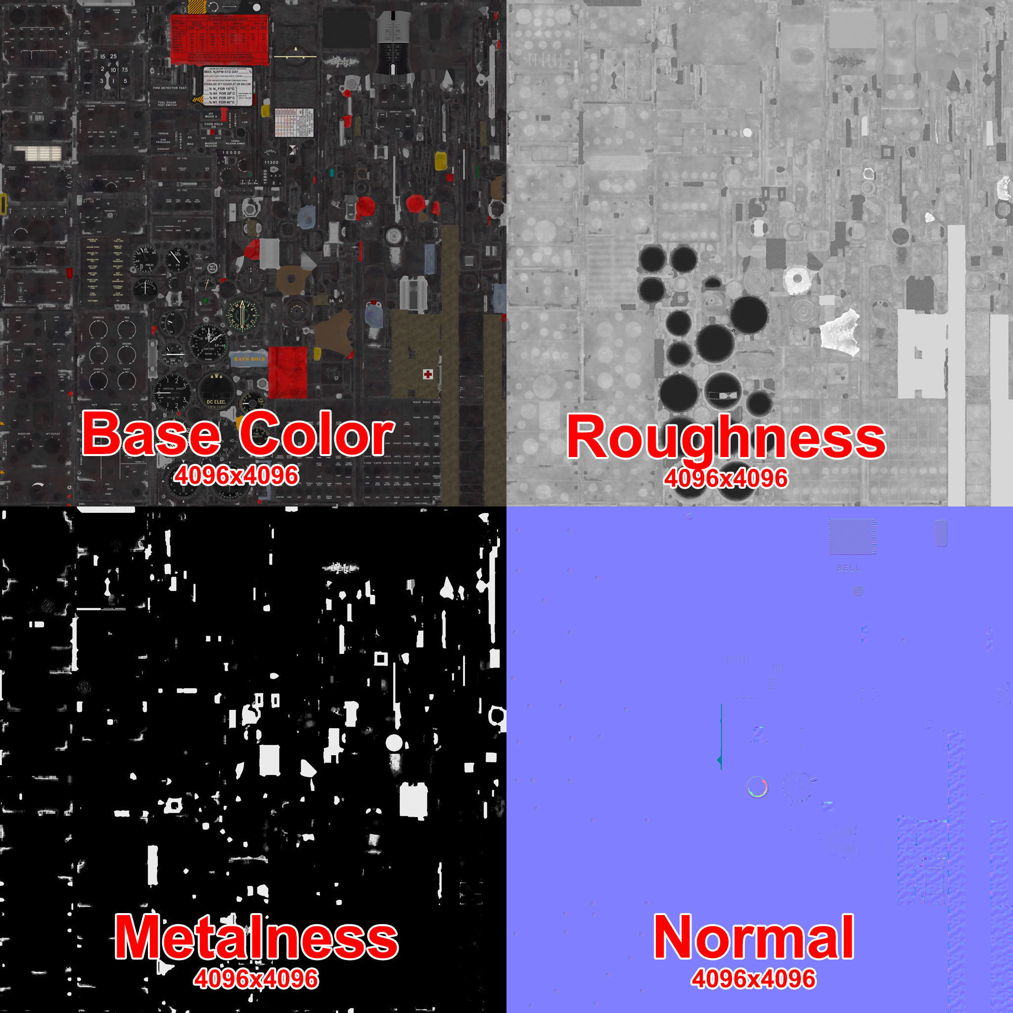 Bell UH-1B Australian Navy Static Low-poly 3D model_41