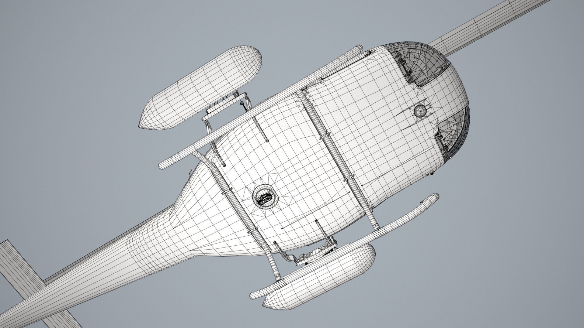 Bell UH-1B Australian Navy Static Low-poly 3D model_32