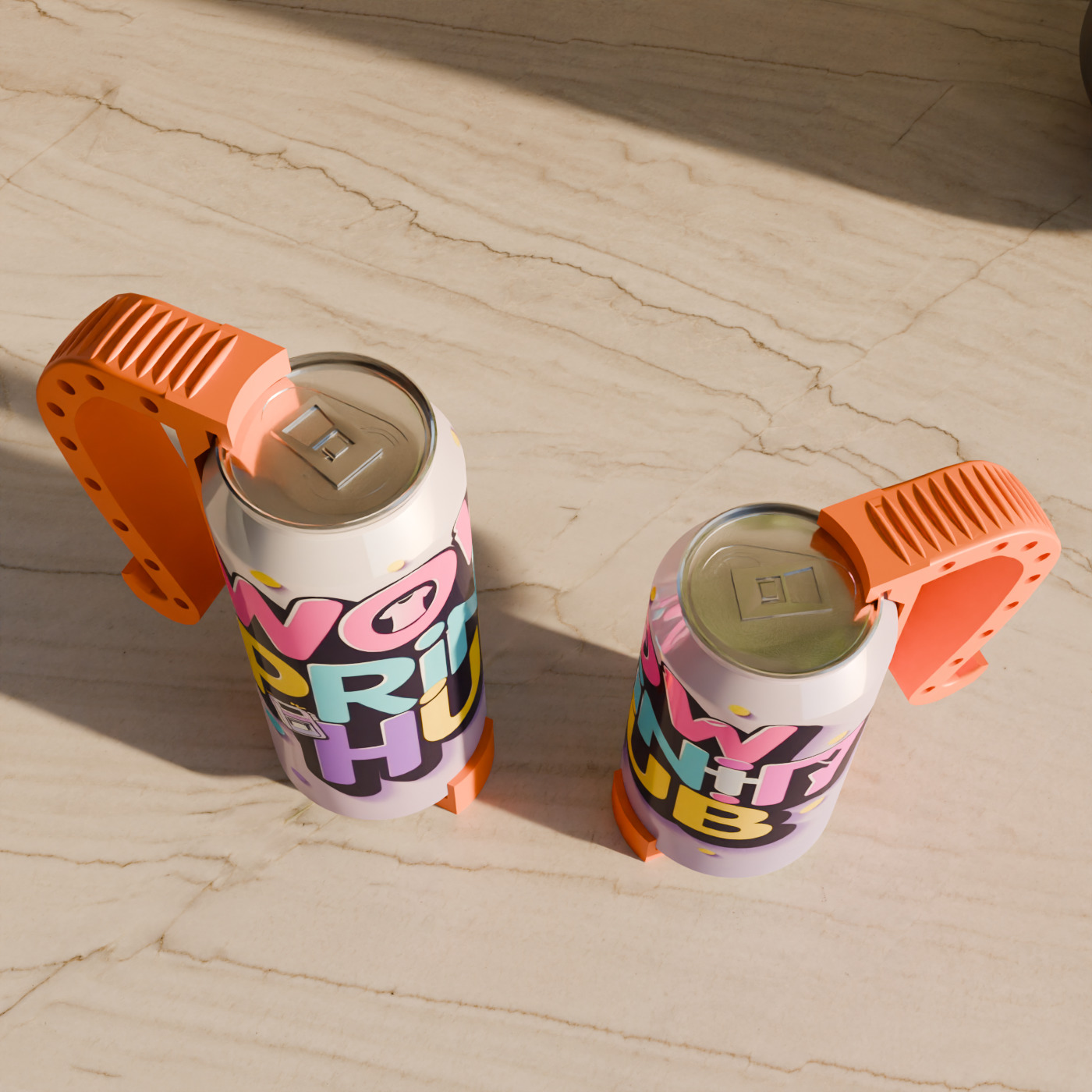 Can Handle STL Beer Soda Can Grip 12oz 16oz 3D print model_3