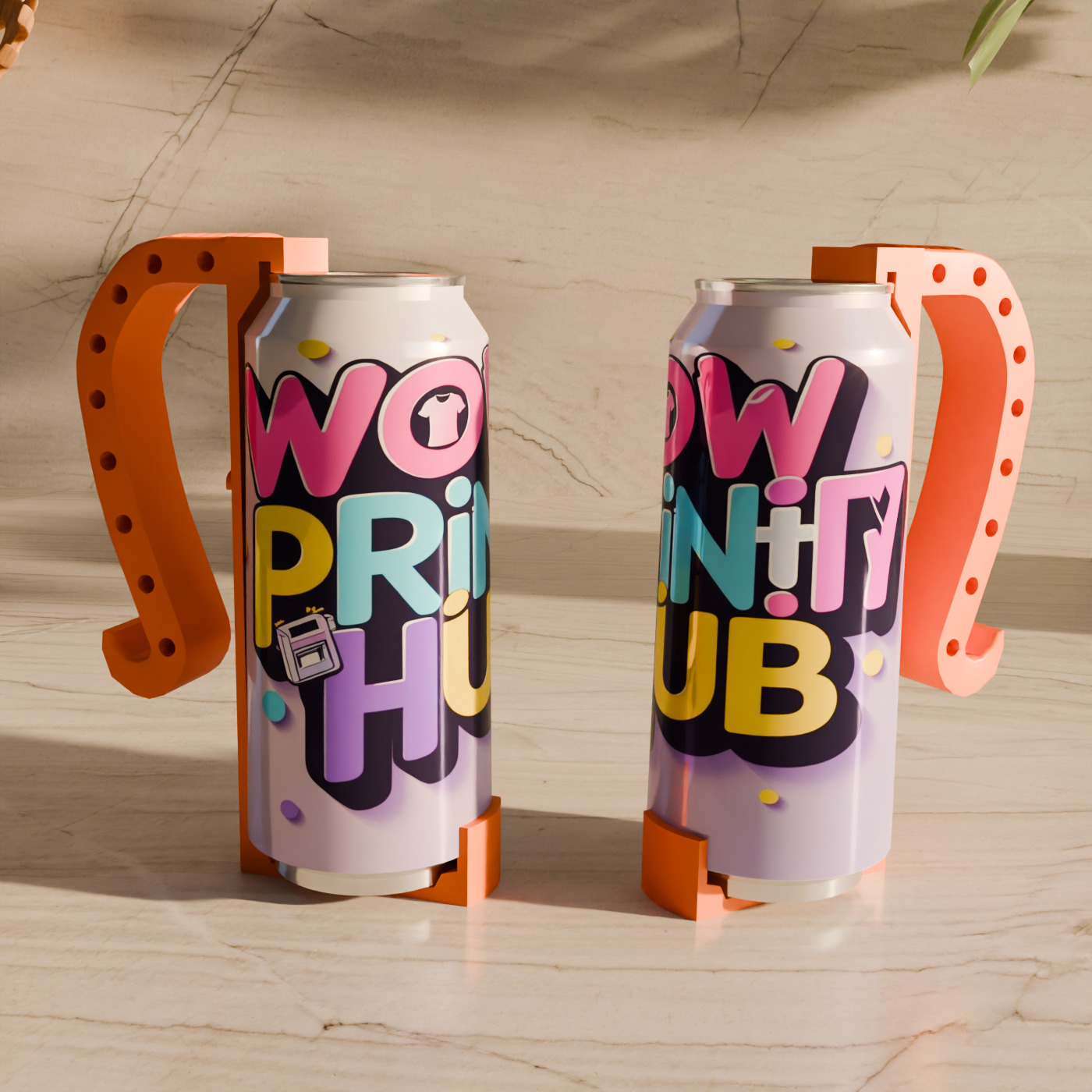 Can Handle STL Beer Soda Can Grip 12oz 16oz 3D print model_7