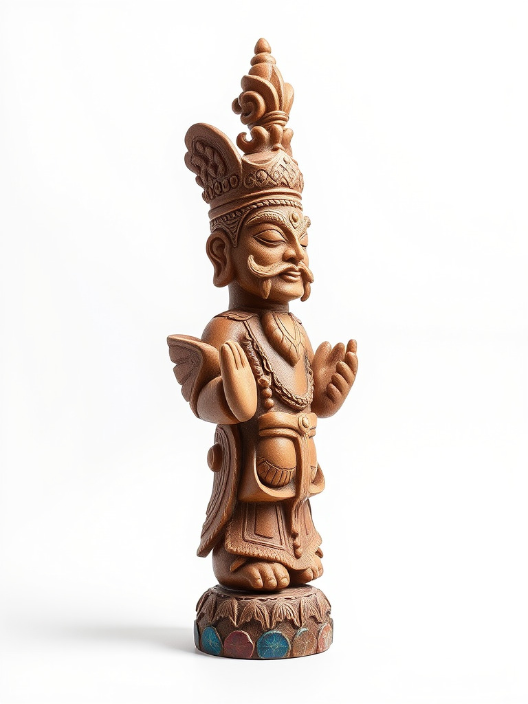 Ornate Wooden Sculpture Model Pack Low-poly 3D model_2