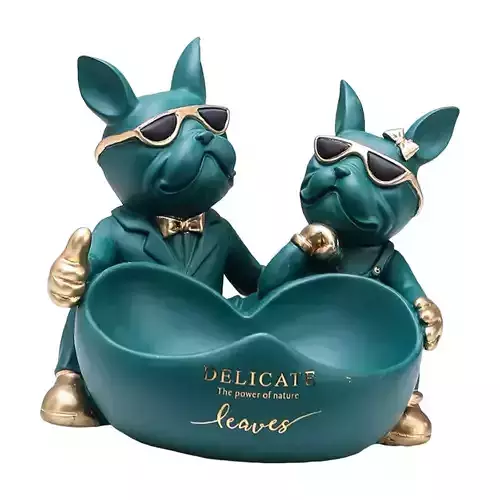 French Bulldog Couple Tray 3D print model