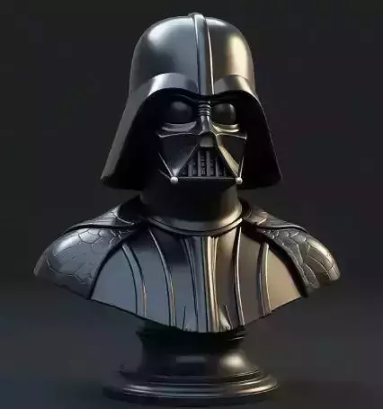 Darth Vader Bust STL Epic Star Wars 3D Print Model for Display 