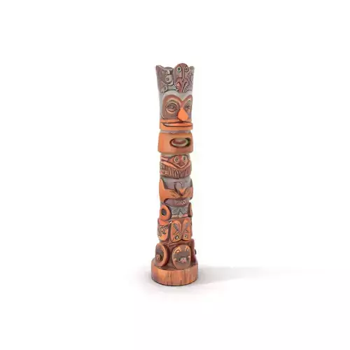Ornate Totem Pole D Model Pack
