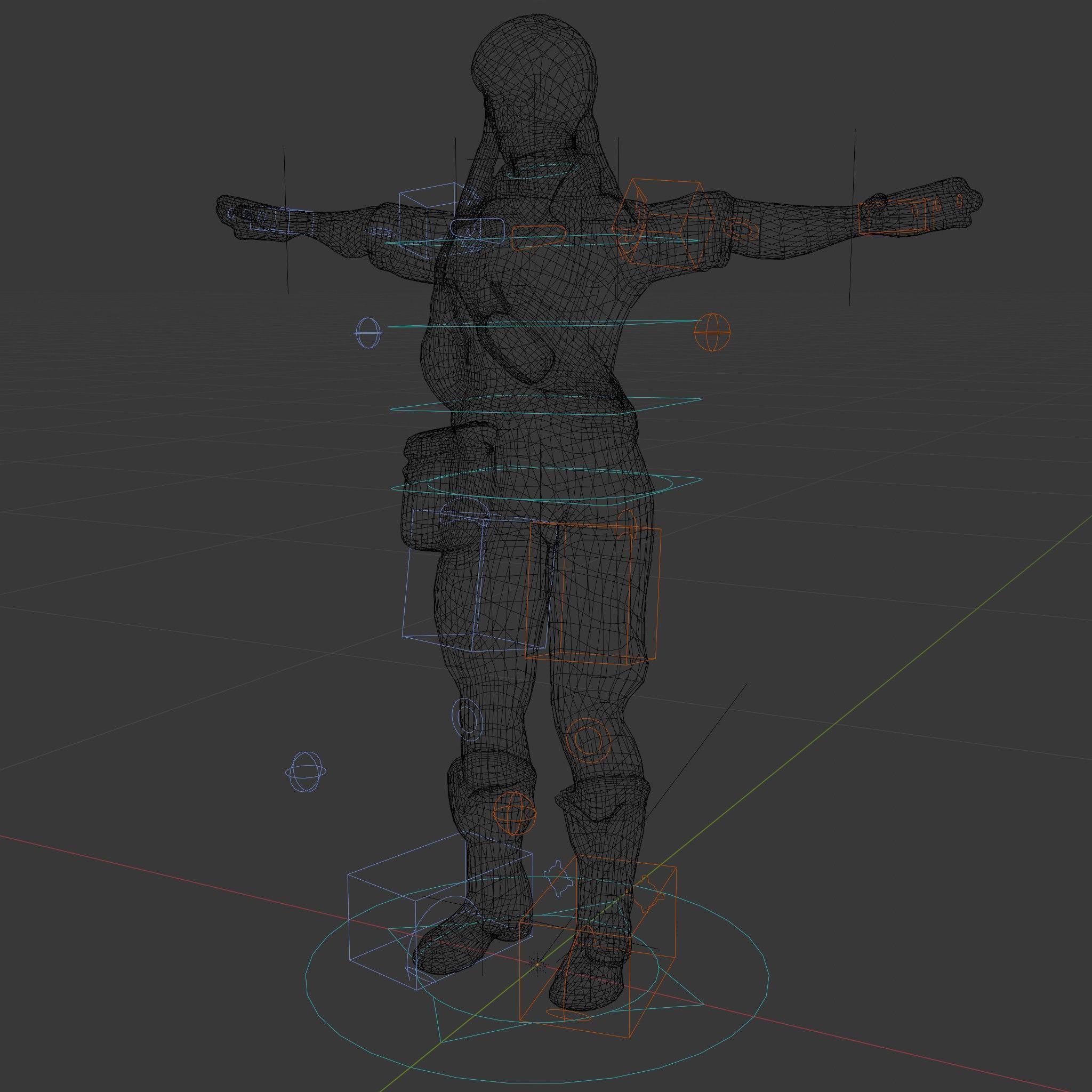 Adventurer Female Character Rigged and Animated Low-poly 3D model_5