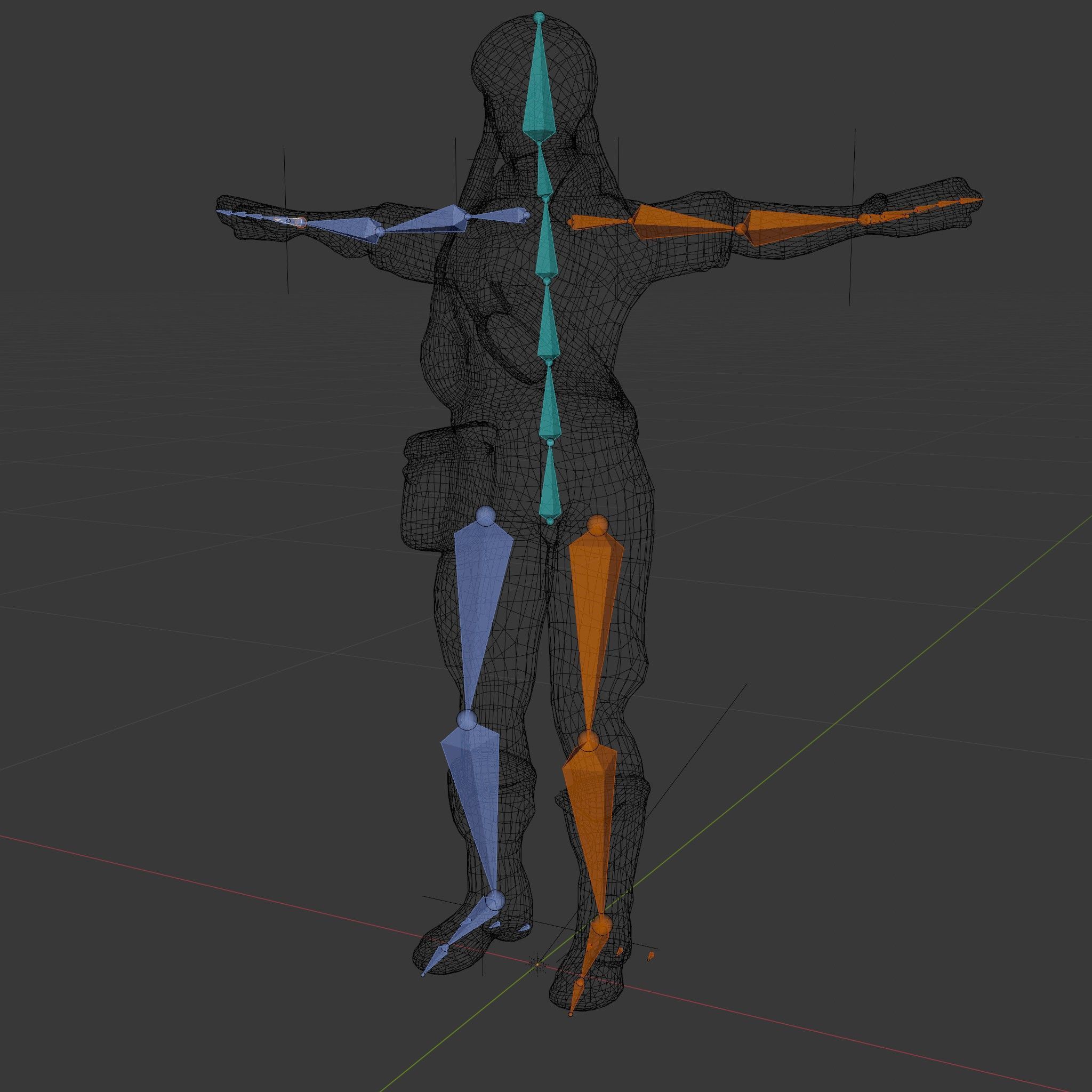Adventurer Female Character Rigged and Animated Low-poly 3D model_6