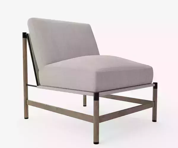 Wood and Metal Framed Chair