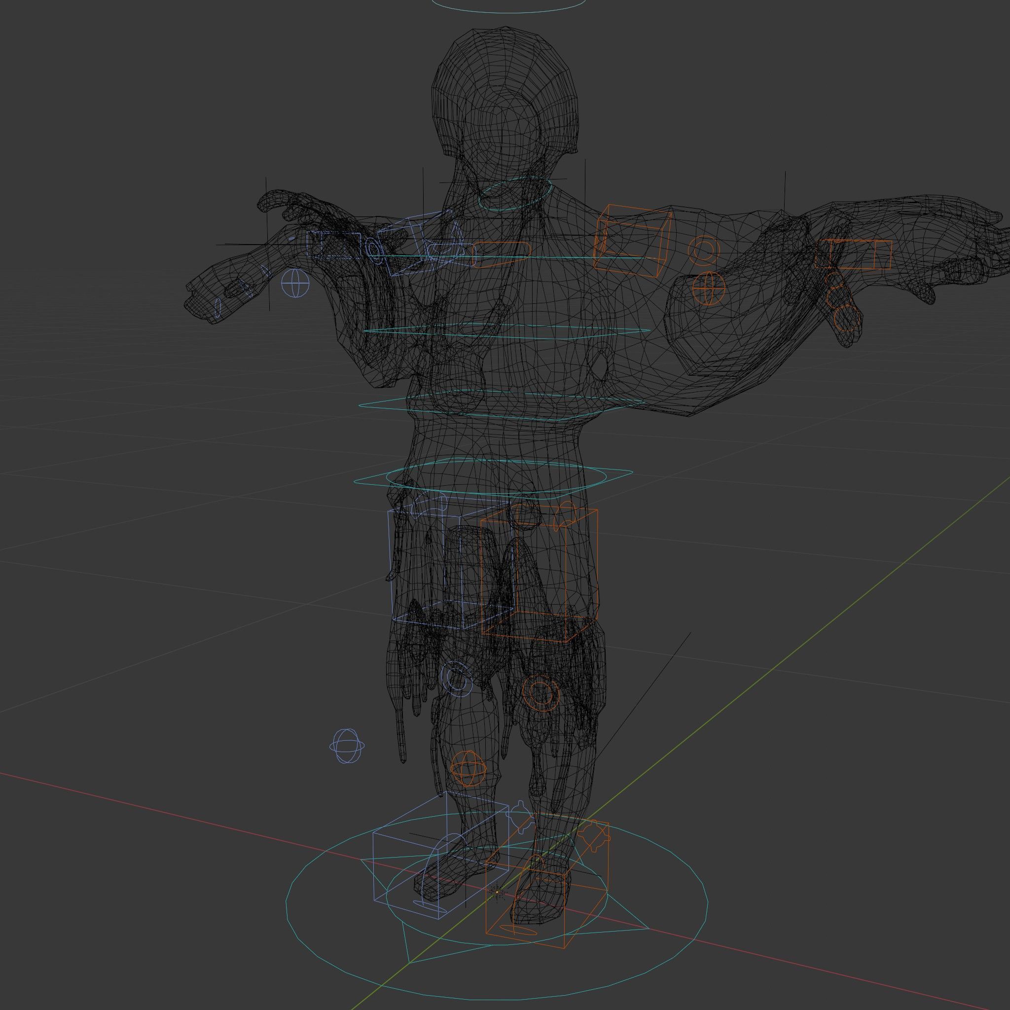 Traditional Tribal Chief Character Model Rigged and Animated Low-poly 3D model_5