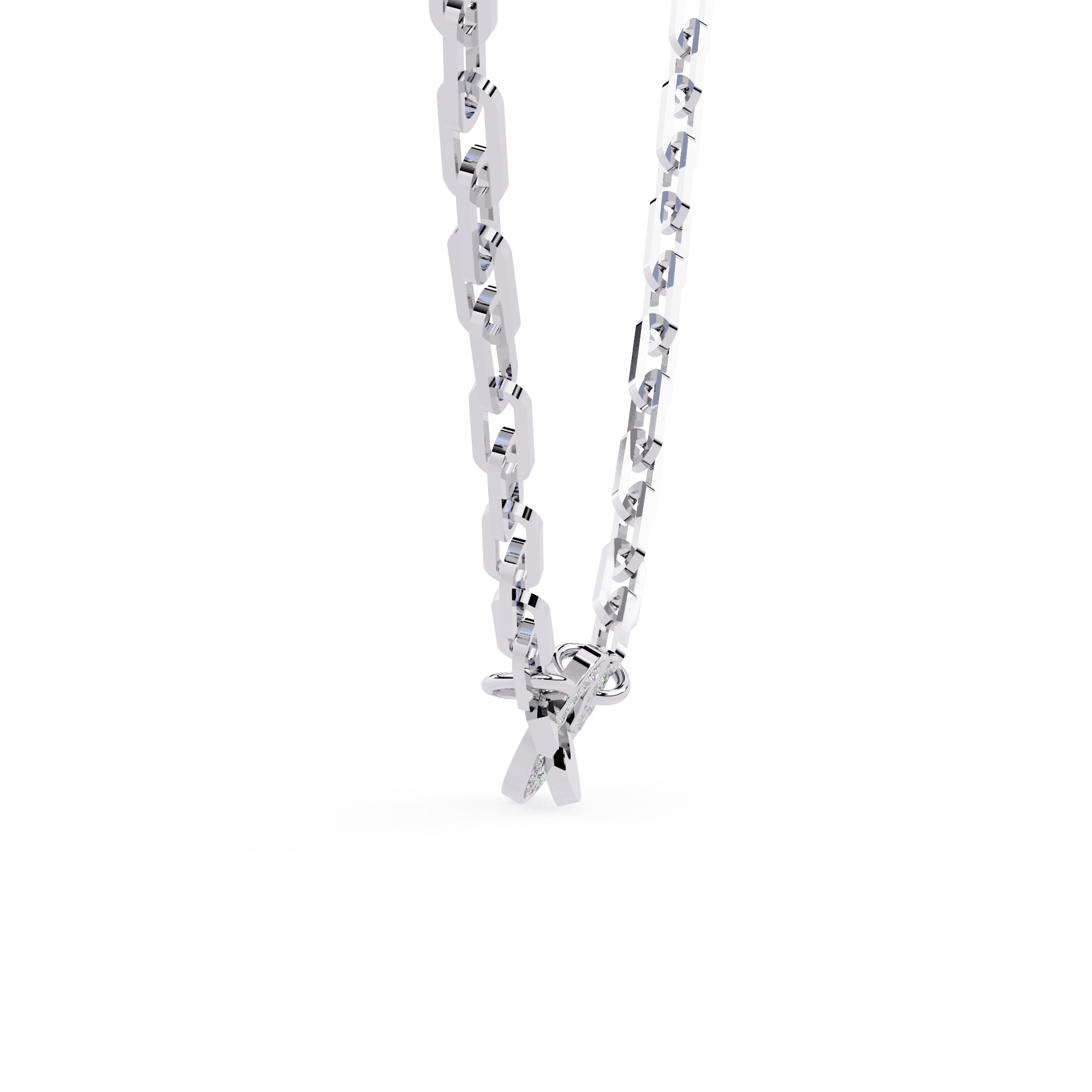 NECKLACE DIAMOND -CAD-017 3D model_8