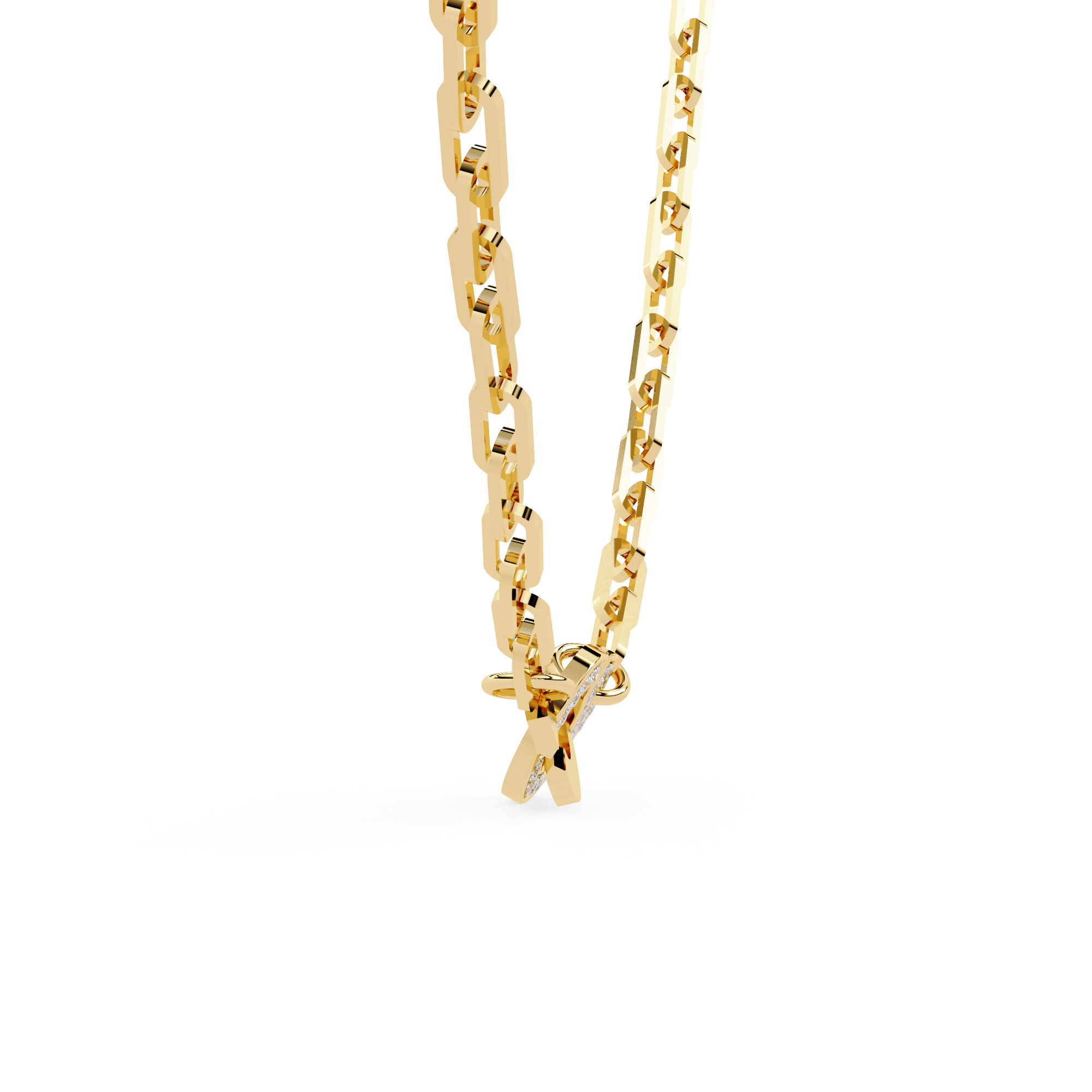 NECKLACE DIAMOND -CAD-017 3D model_11