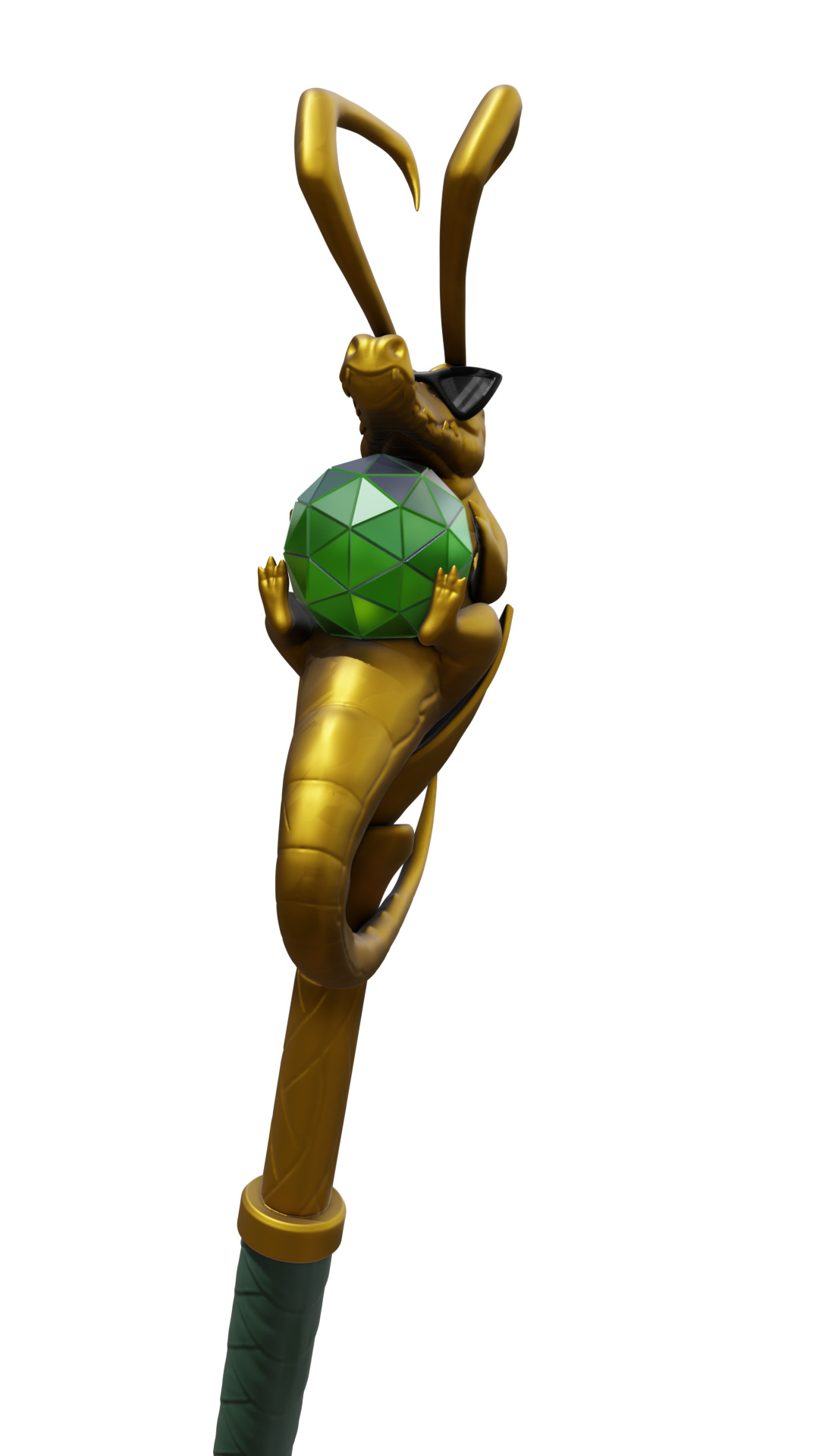 Loki - Robe Of Relaxation Crocodile Staff 3D print model_12