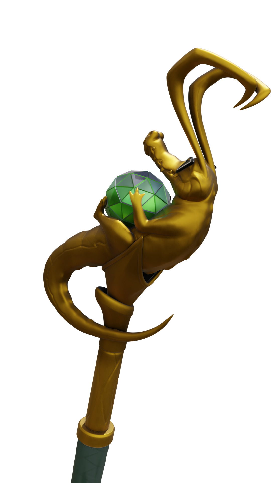 Loki - Robe Of Relaxation Crocodile Staff 3D print model_13
