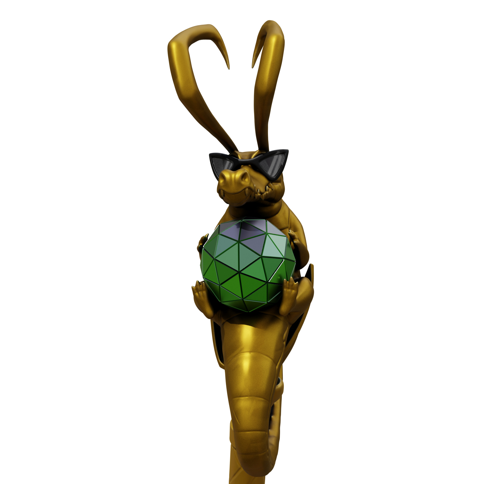 Loki - Robe Of Relaxation Crocodile Staff 3D print model_19