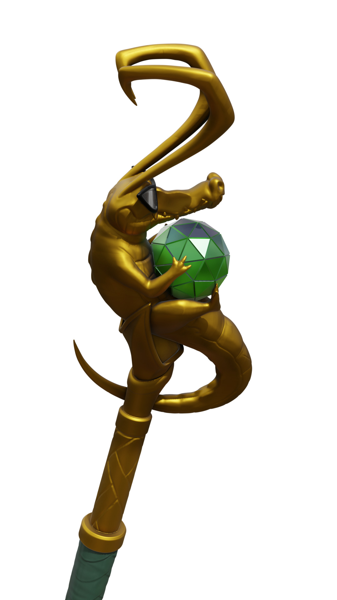 Loki - Robe Of Relaxation Crocodile Staff 3D print model_14