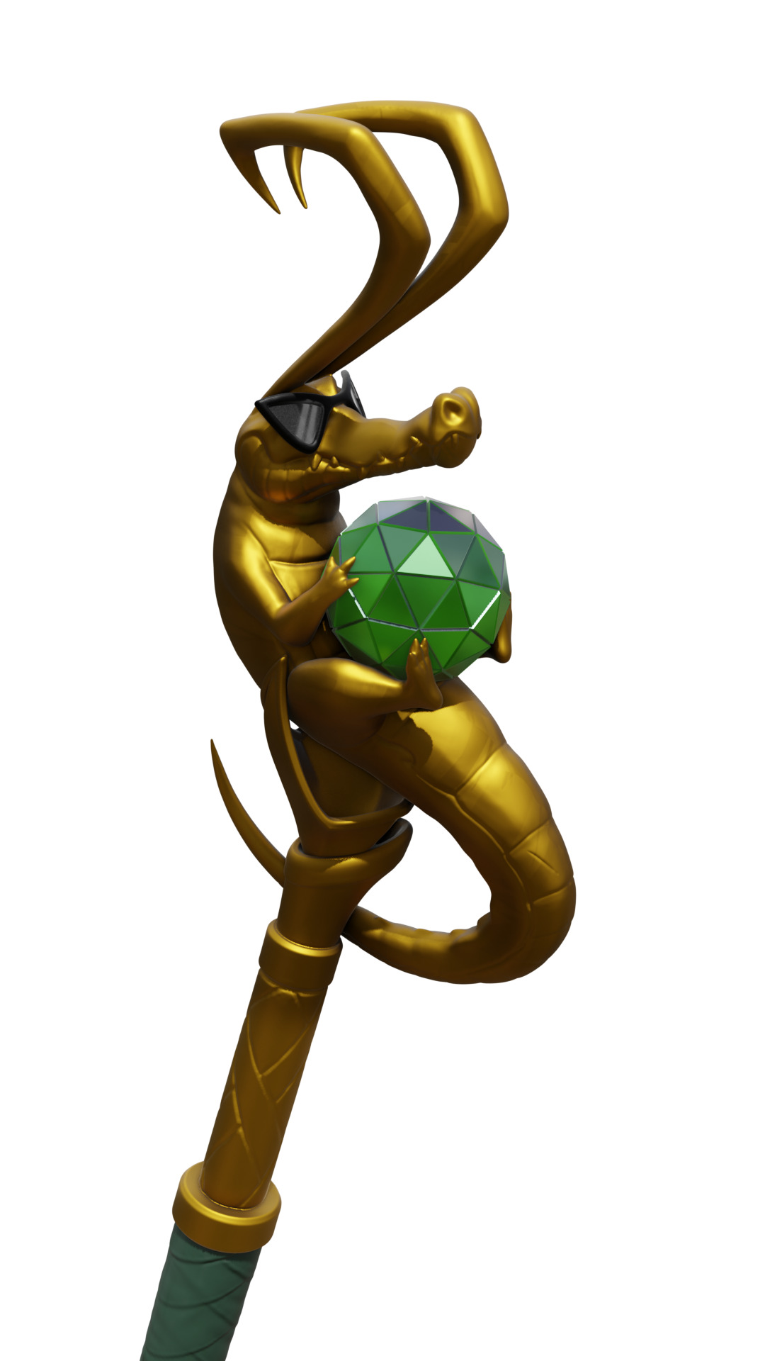 Loki - Robe Of Relaxation Crocodile Staff 3D print model_15