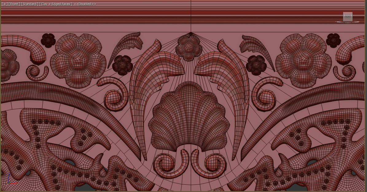 Royal Thron Chair 3D model_16