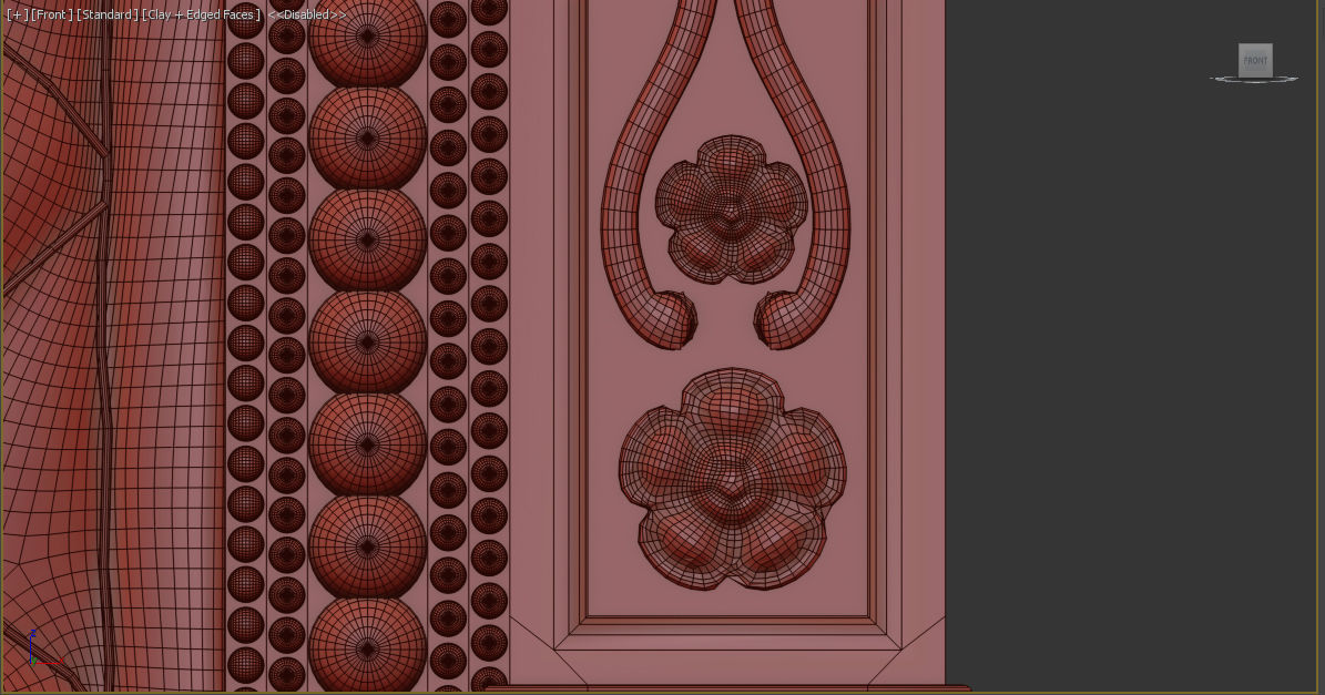 Royal Thron Chair 3D model_13