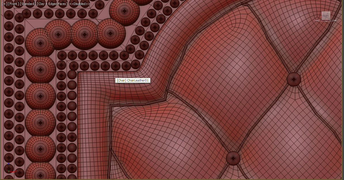 Royal Thron Chair 3D model_9