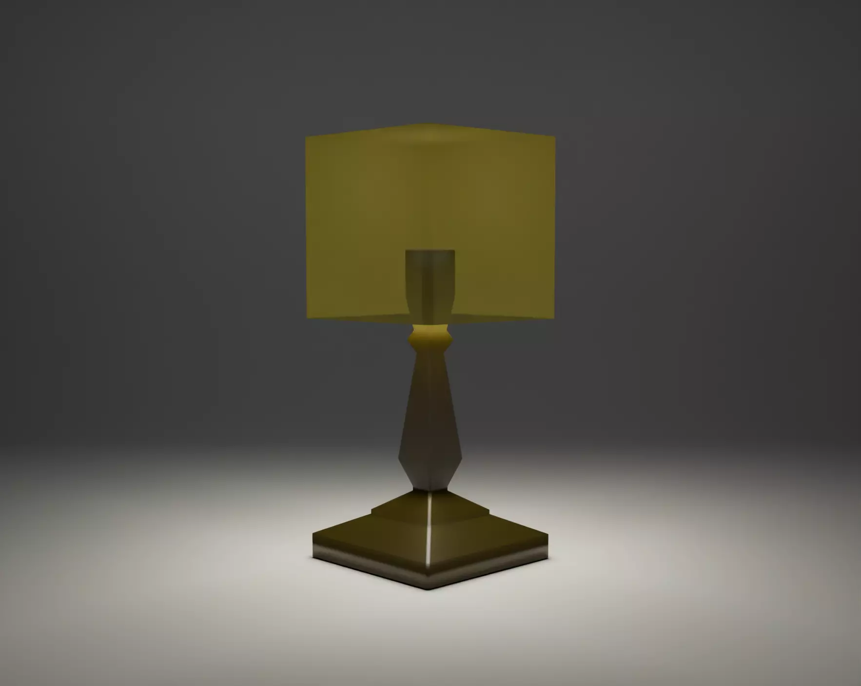 Modern Table Lamp 3D Model - Blender -FBX Free low-poly 3D model