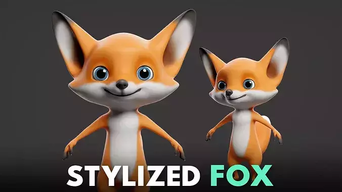 Fox - Stylized Cartoon