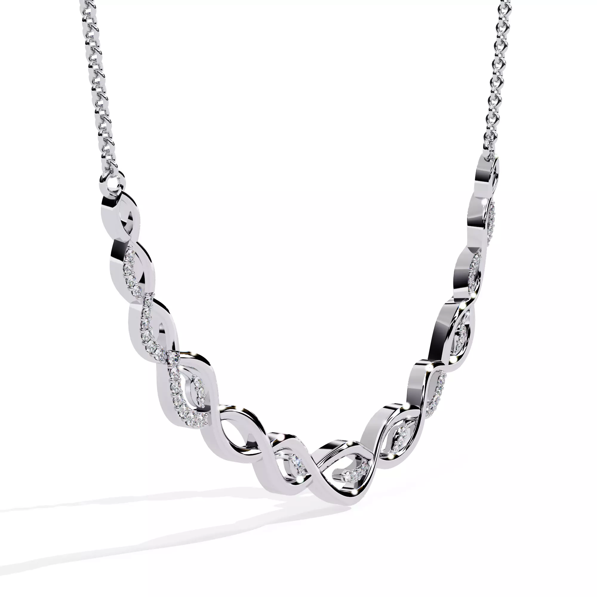 NECKLACE DIAMOND -CAD-031 3D model_0