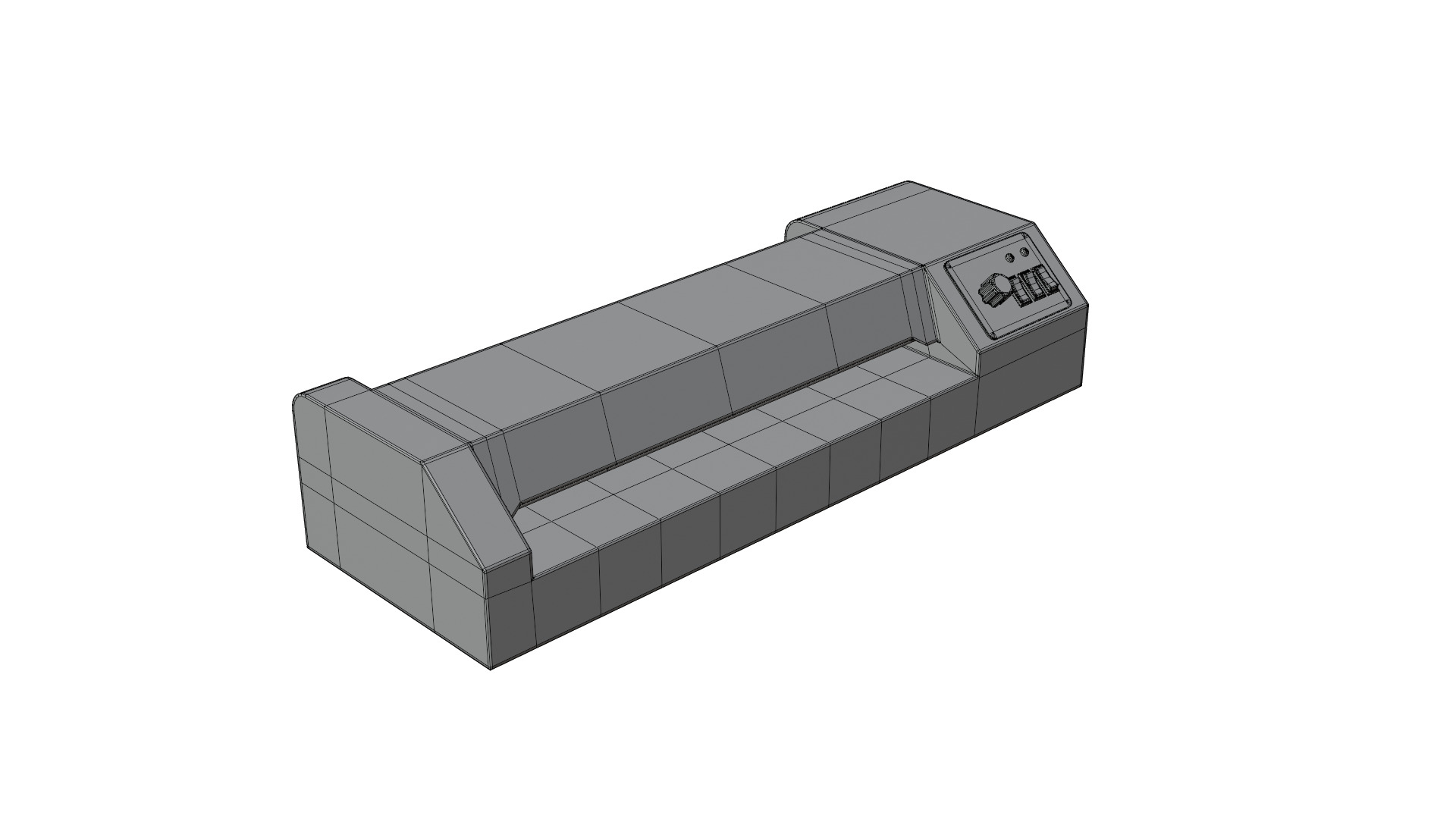 Laminating Machine Low-poly 3D model_14