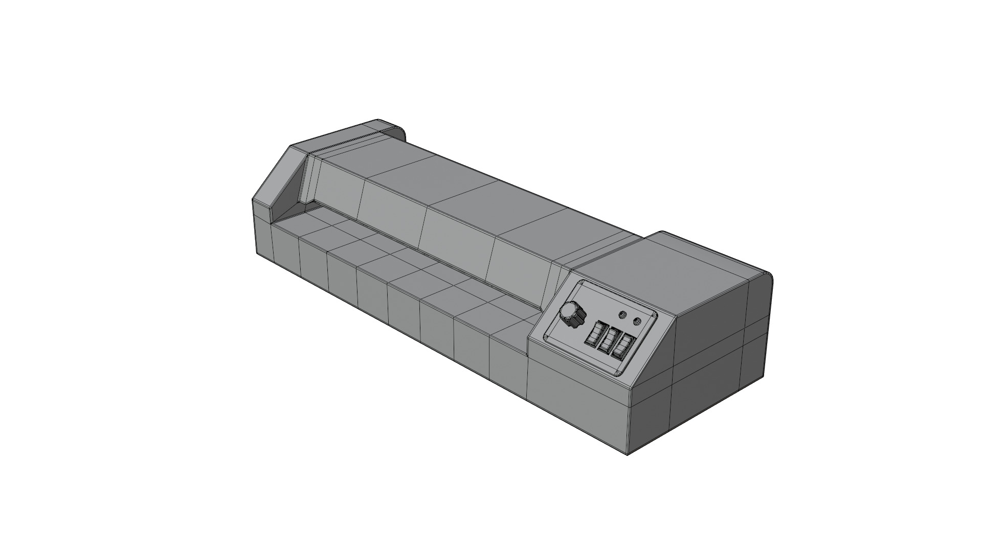 Laminating Machine Low-poly 3D model_15