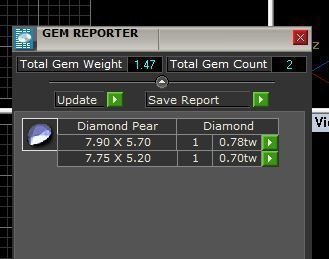 Pear Diamond Cuff Ring 3D print model_3