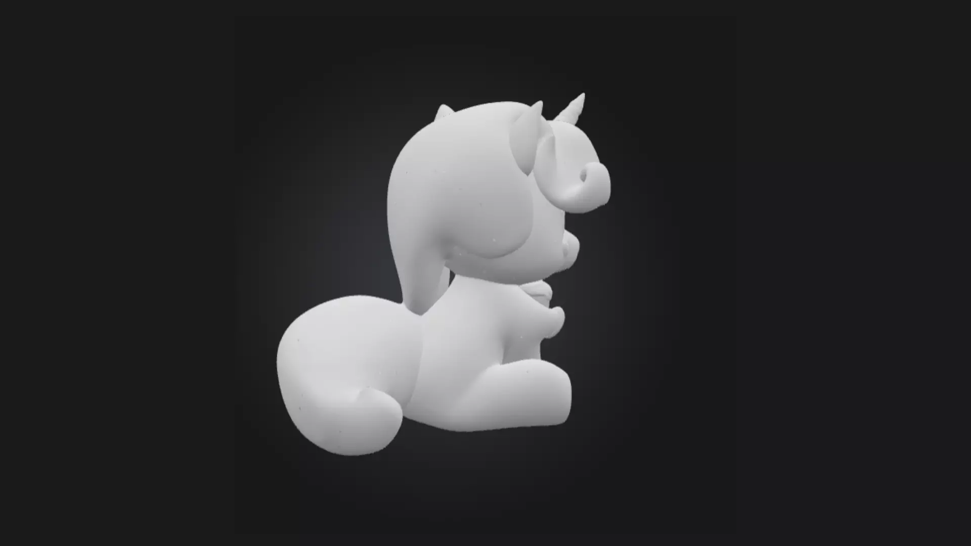 Unicorn Ice Cream Treat Cute Cartoon 3D Print Toy Character 3D print model_4