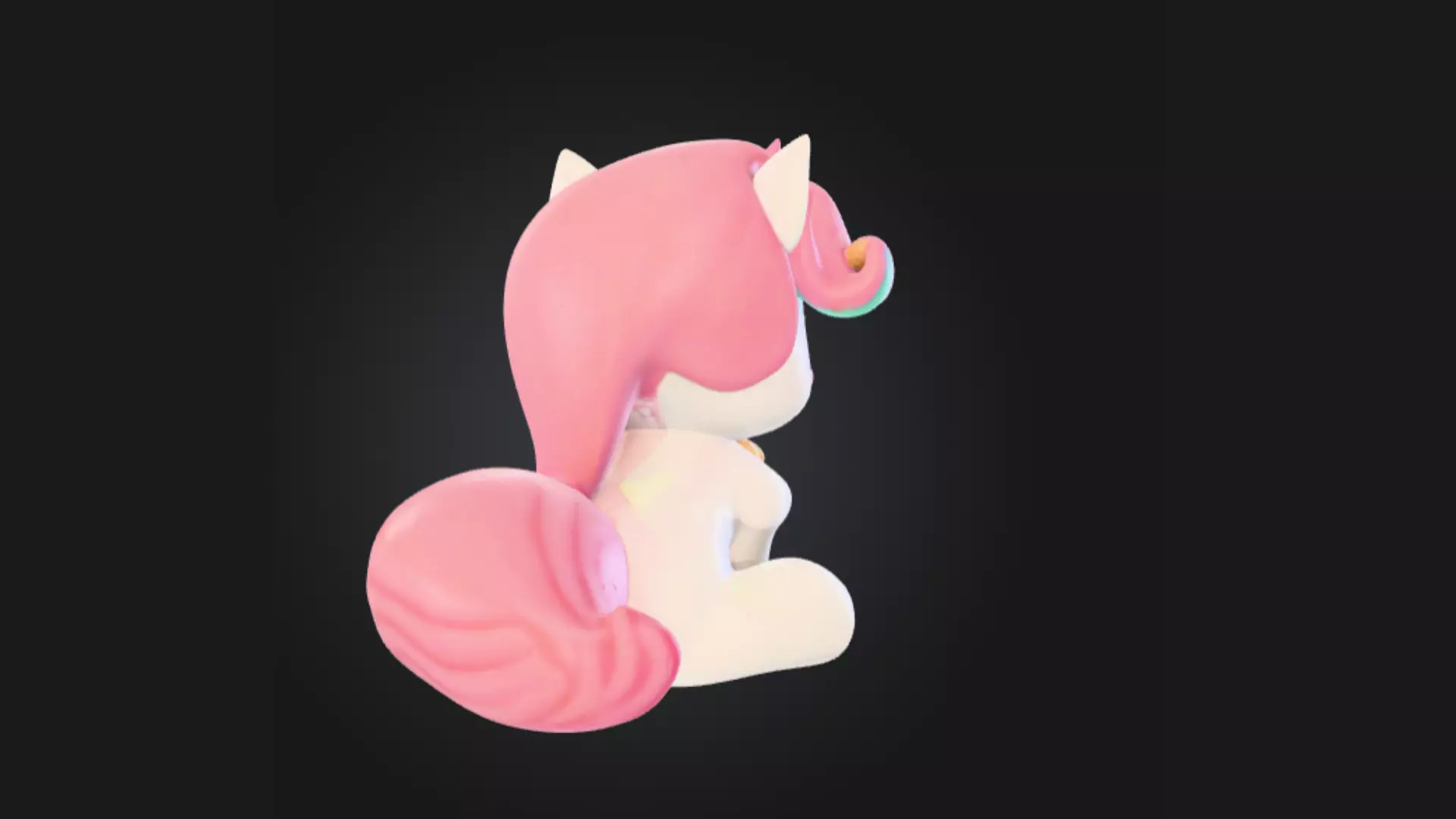 Unicorn Ice Cream Treat Cute Cartoon 3D Print Toy Character 3D print model_3