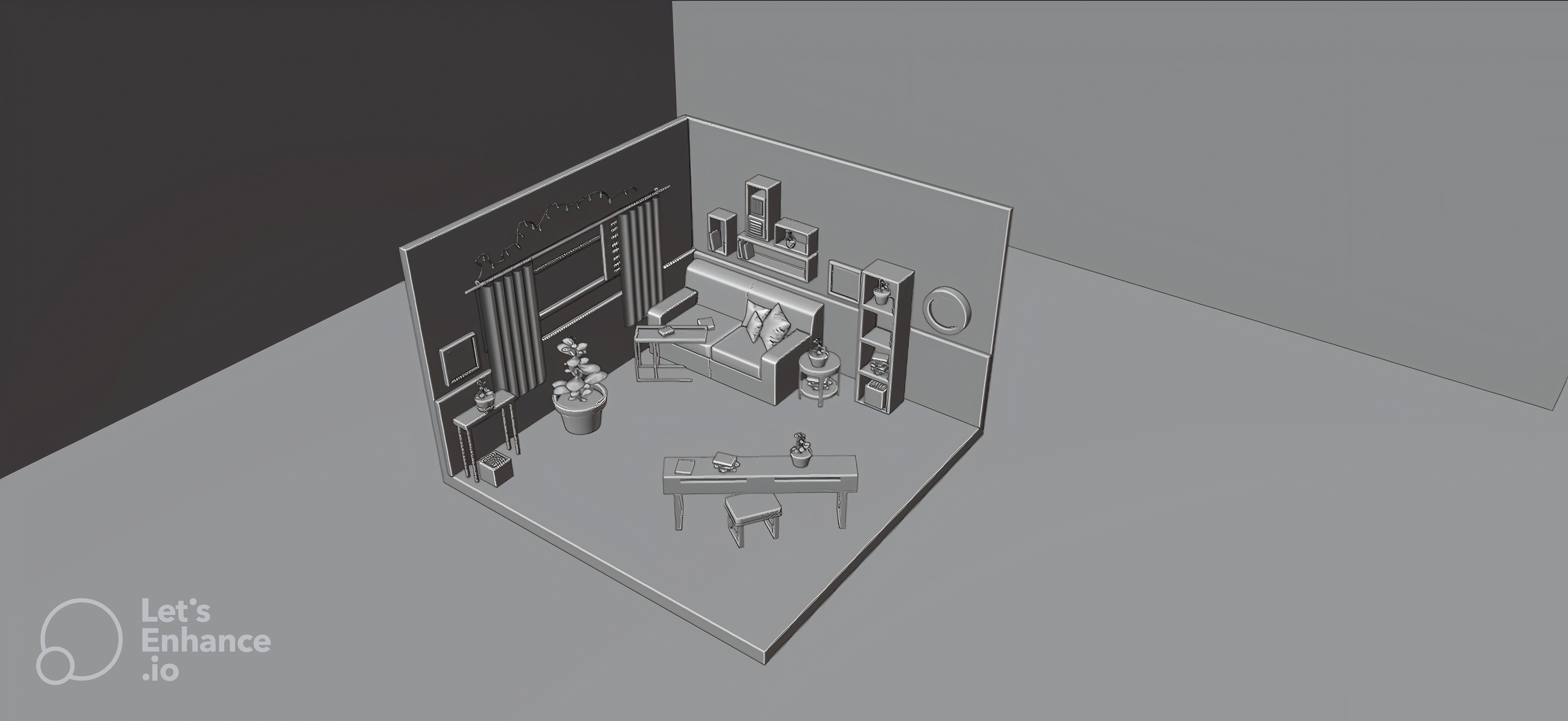 low-poly 3D model Low-poly 3D model_4