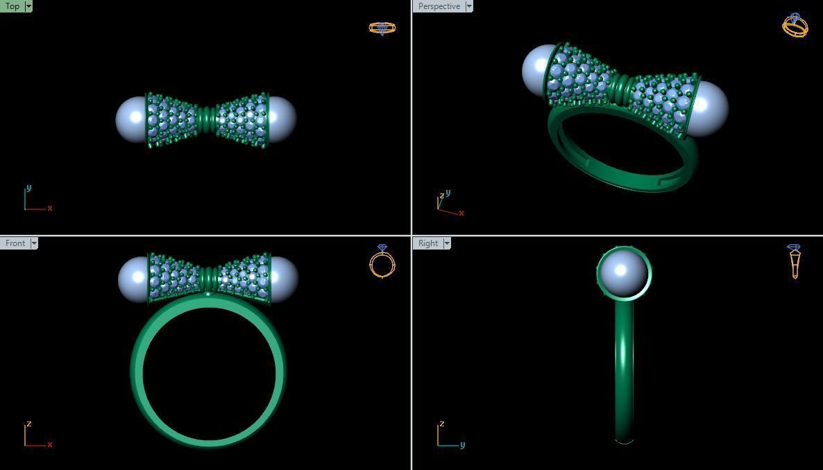 Solitaire Ring 3D print model_7