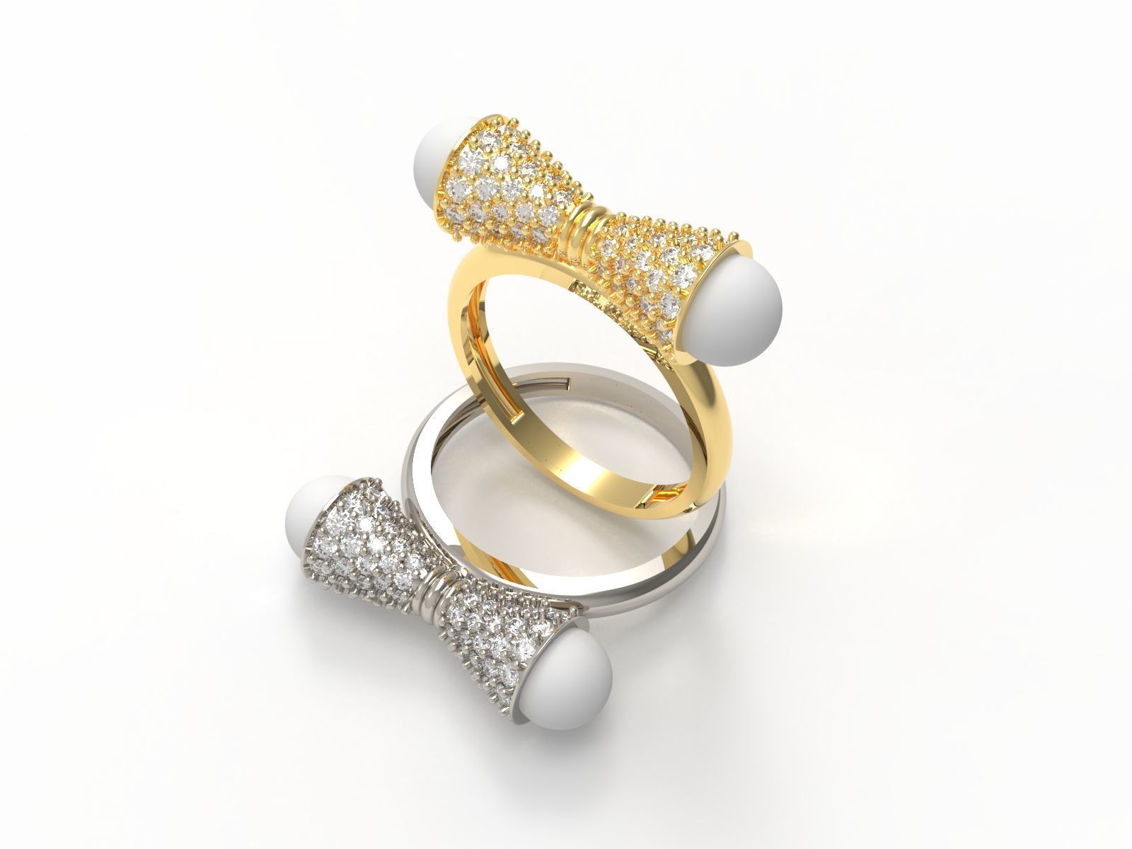 Solitaire Ring 3D print model_6
