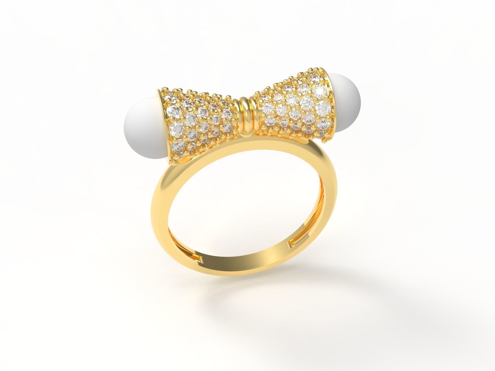 Solitaire Ring 3D print model_2