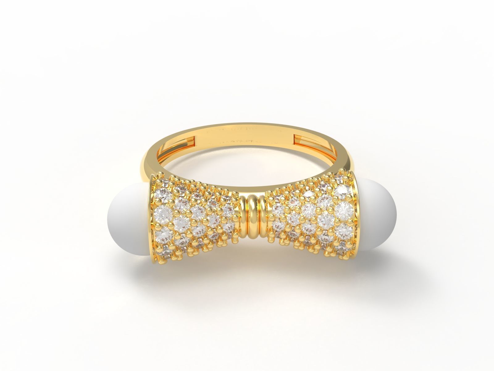 Solitaire Ring 3D print model_3