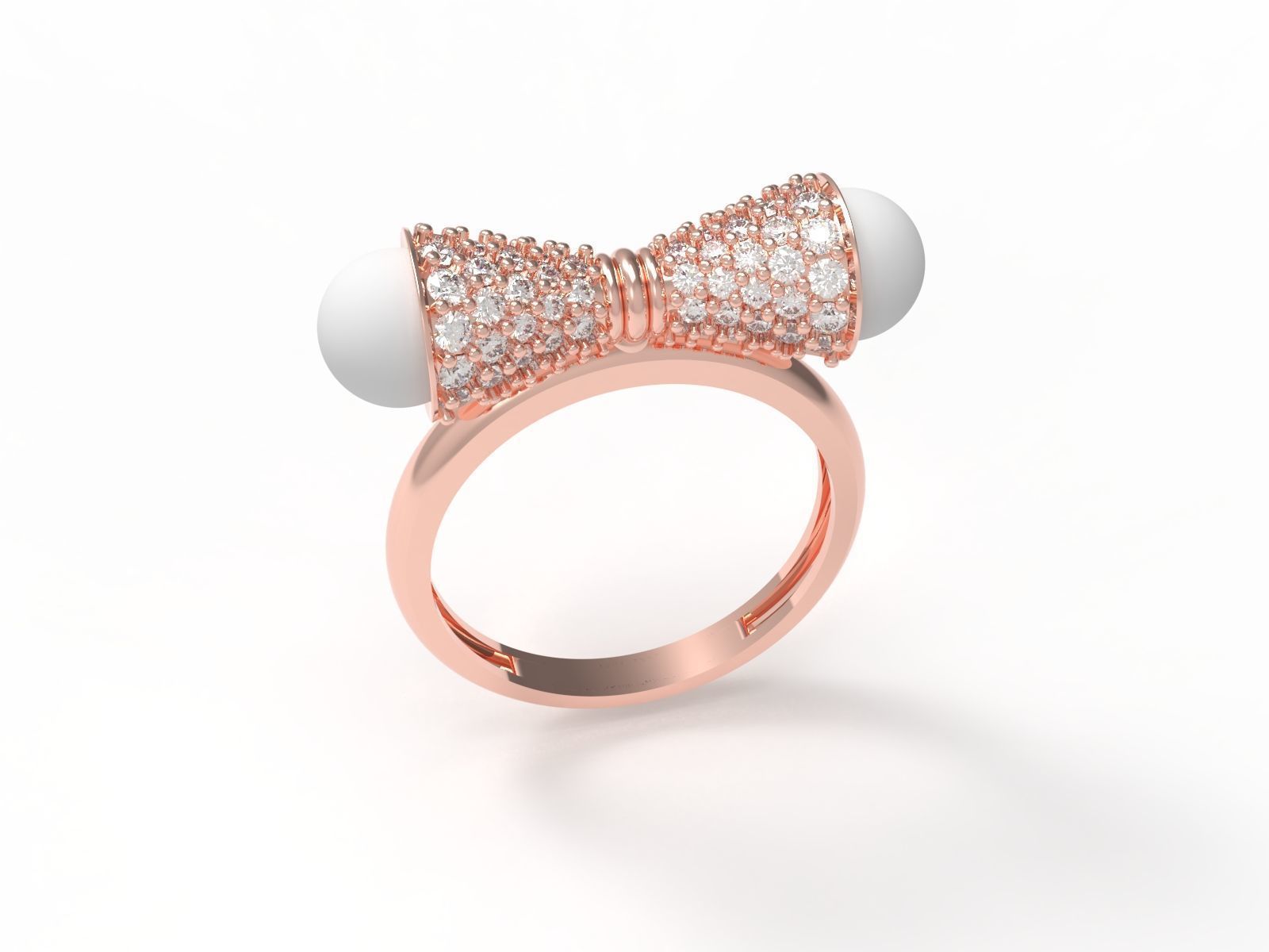 Solitaire Ring 3D print model_1