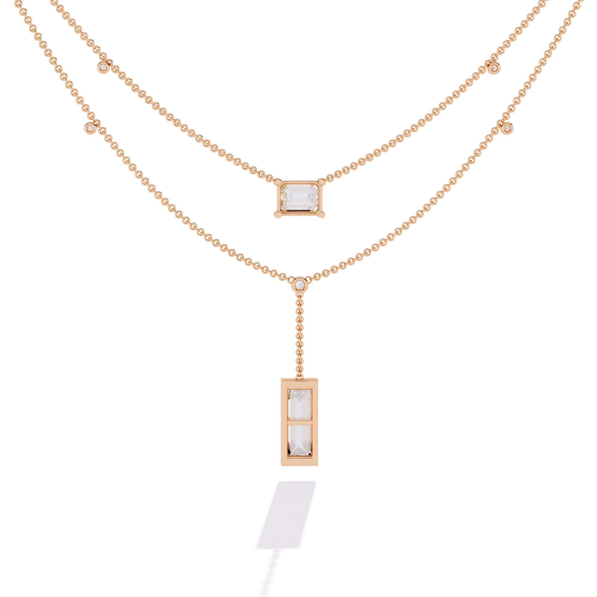 NECKLACE DIAMOND -CAD-028 3D model_8