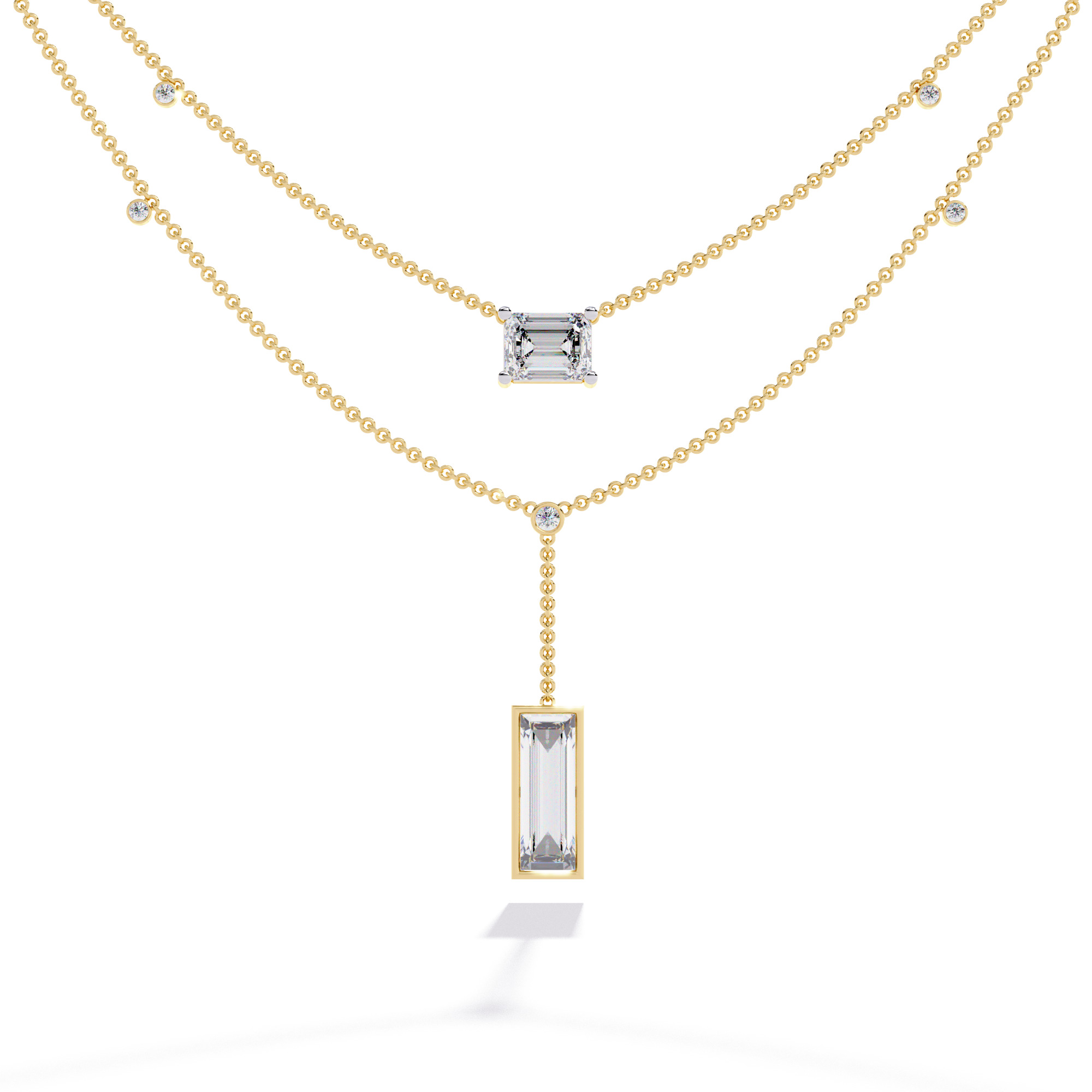 NECKLACE DIAMOND -CAD-028 3D model_1