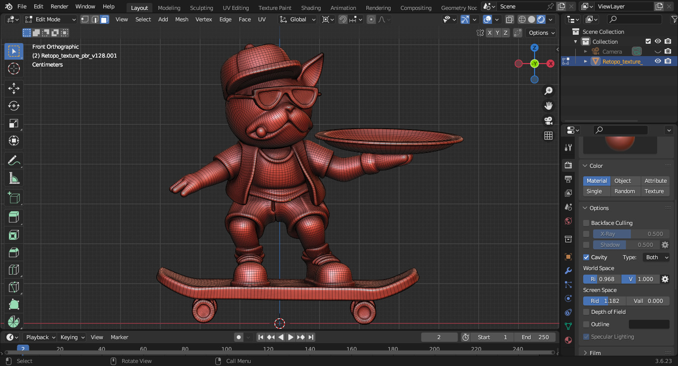 Skateboard Bulldog Tray 3D print model_2