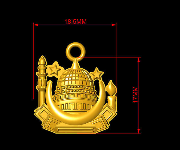The Madina pendent  3D print model
