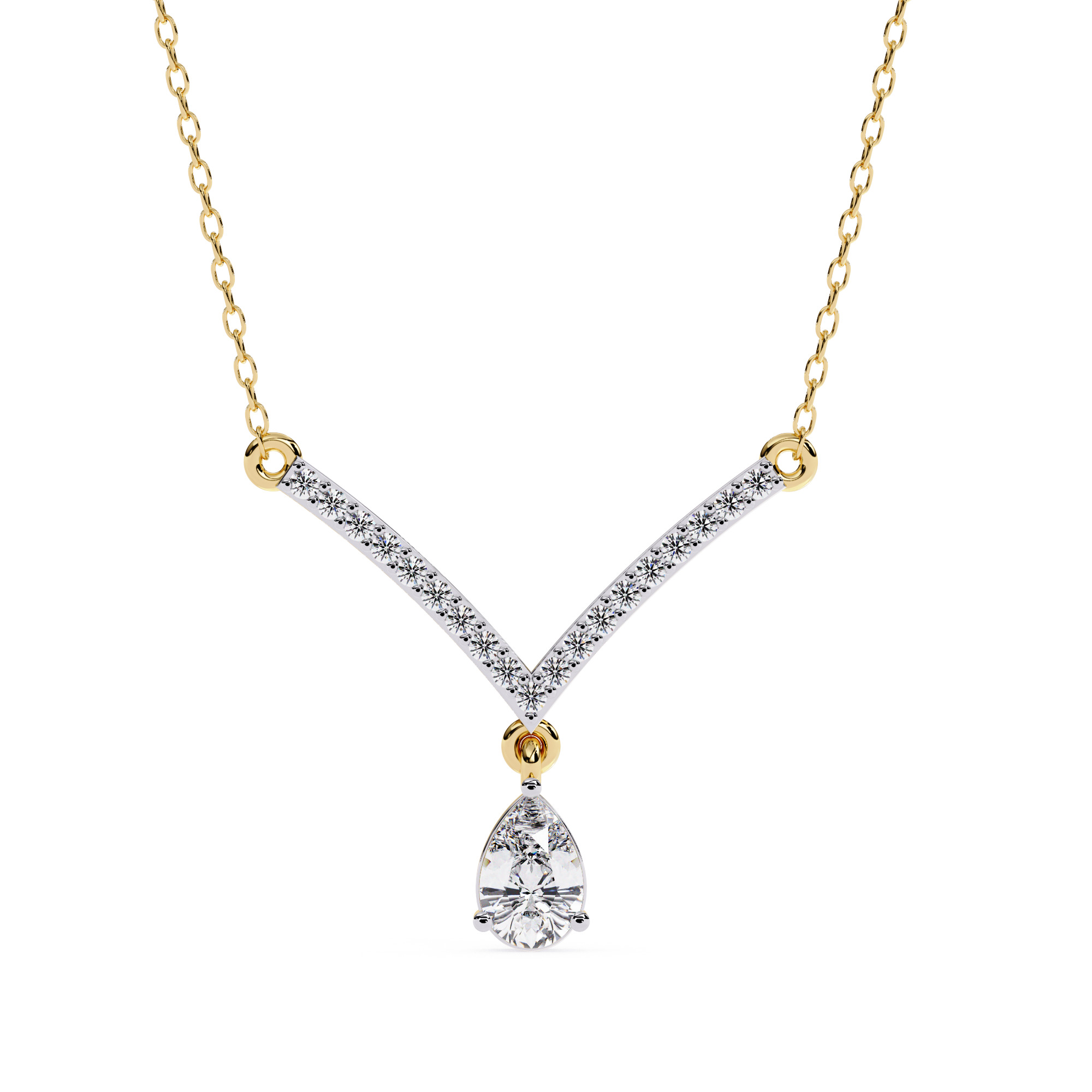 NECKLACE DIAMOND -CAD-029 3D model_1