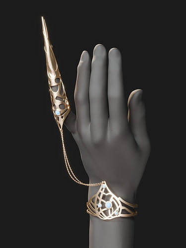 Revenant Cursed Claw and Bracelet Eldenring Nightreign  3D print model