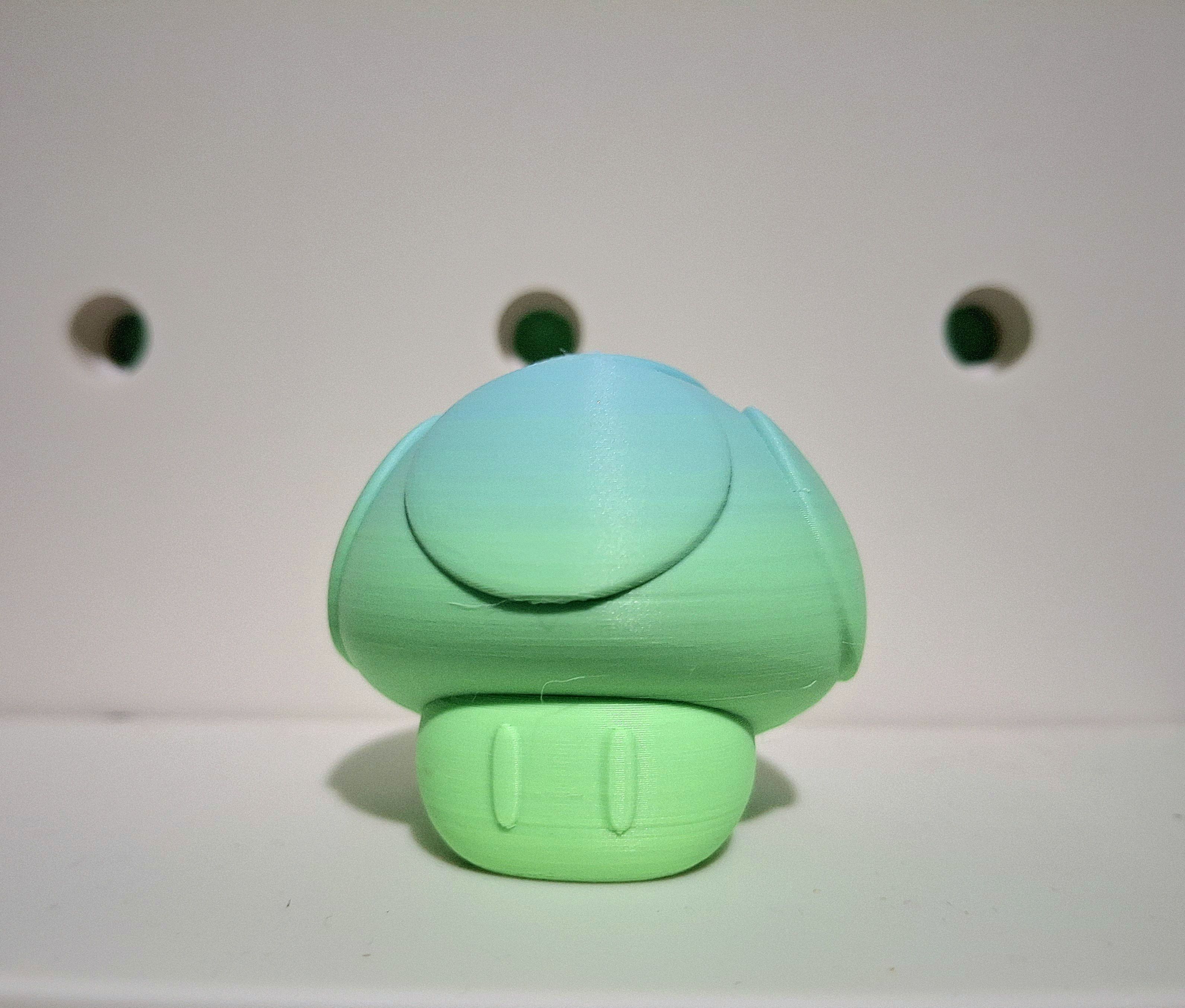 Mario Mushroom 3D print model Free 3D print model_2