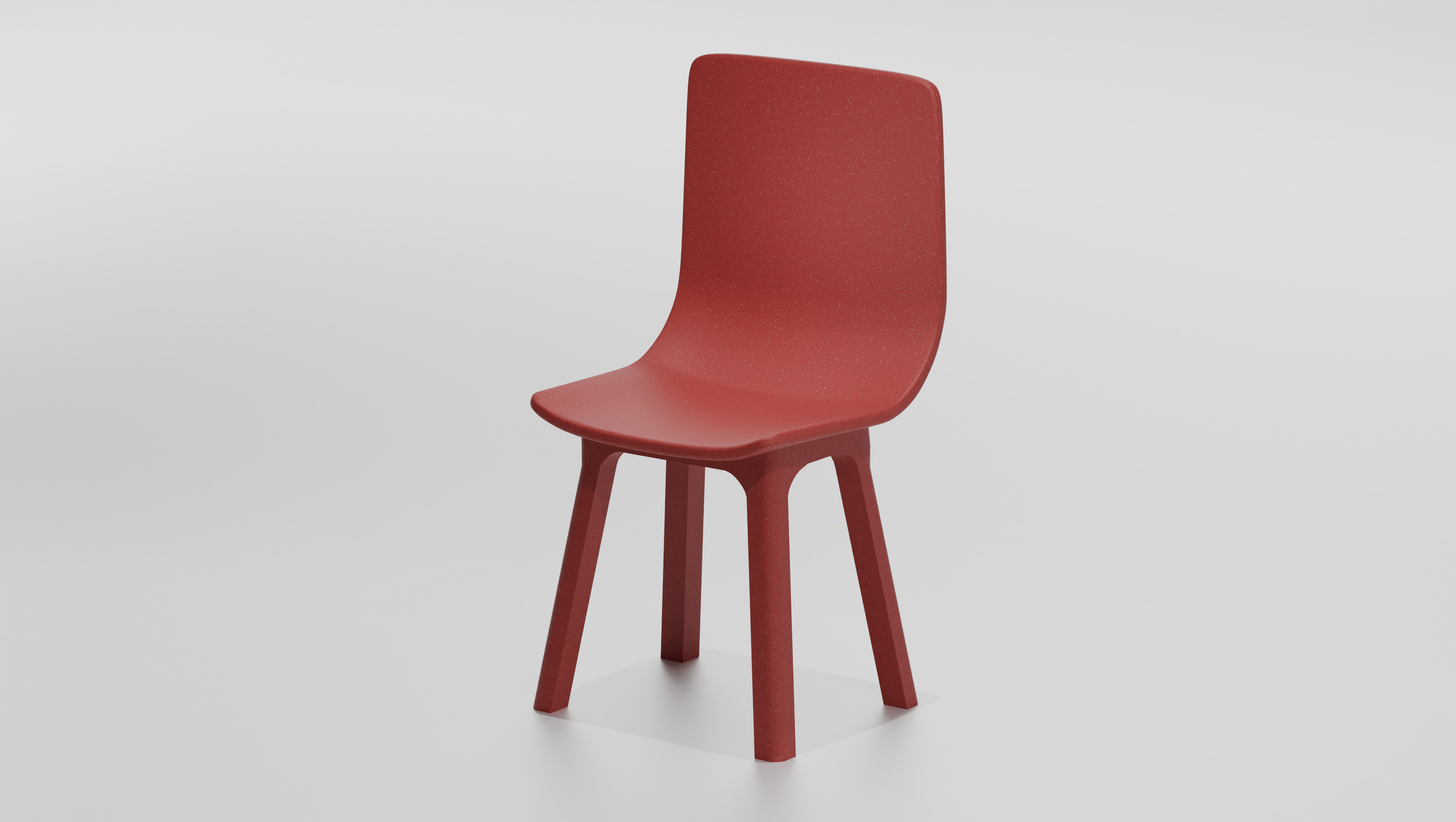 Modern Plastic Chair Odger Style Free low-poly 3D model_2