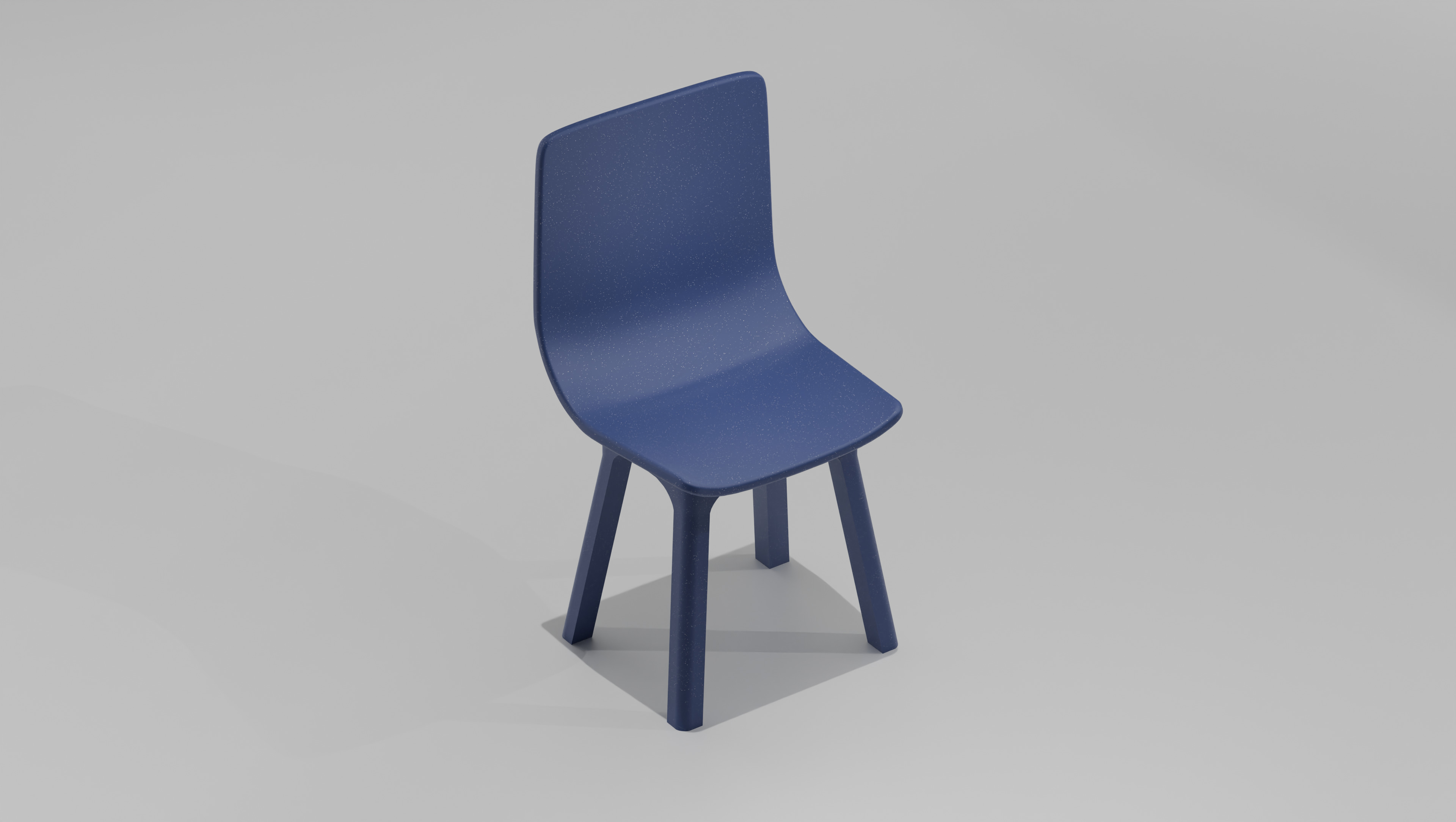 Modern Plastic Chair Odger Style Free low-poly 3D model_4