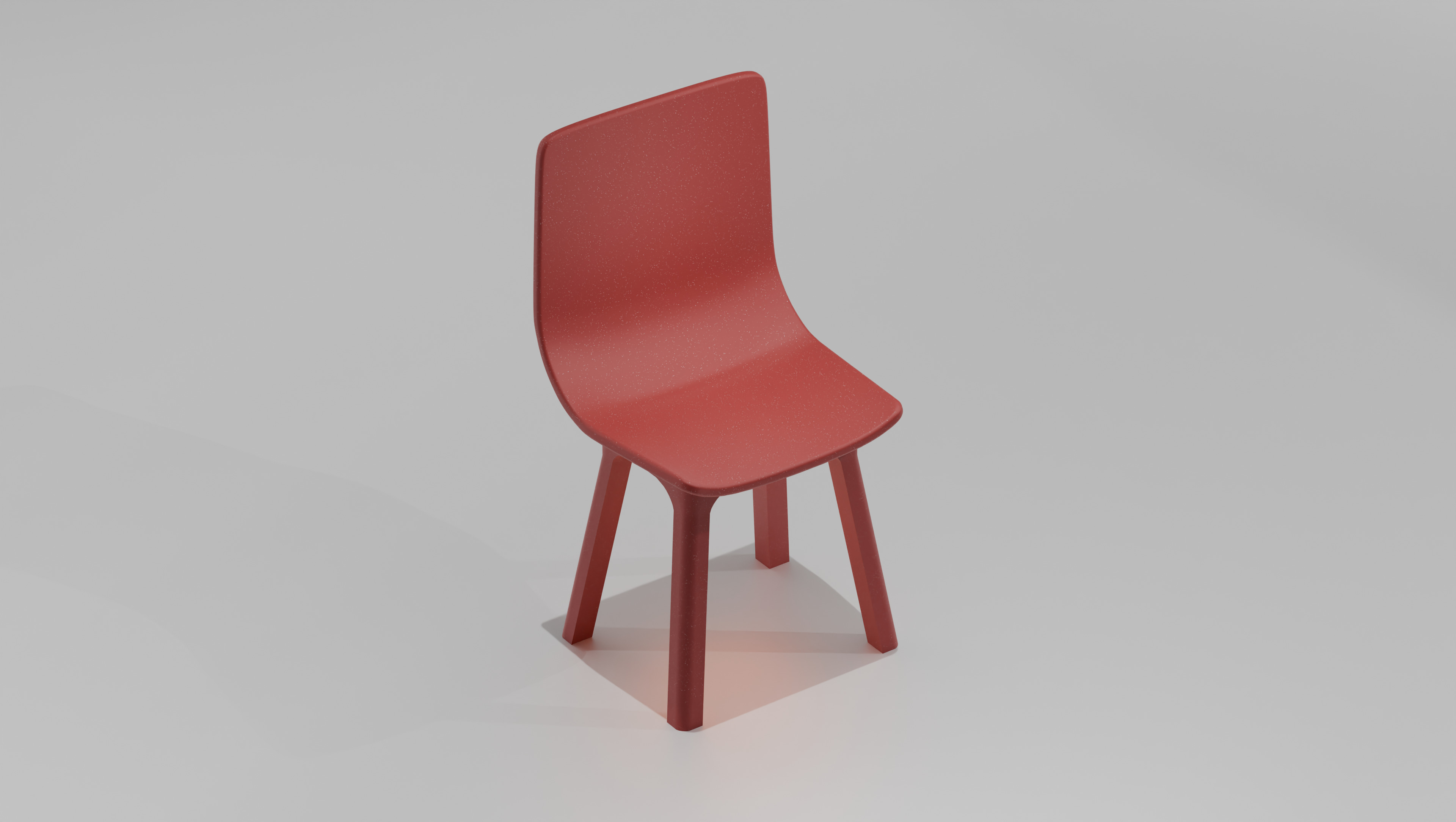 Modern Plastic Chair Odger Style Free low-poly 3D model_5