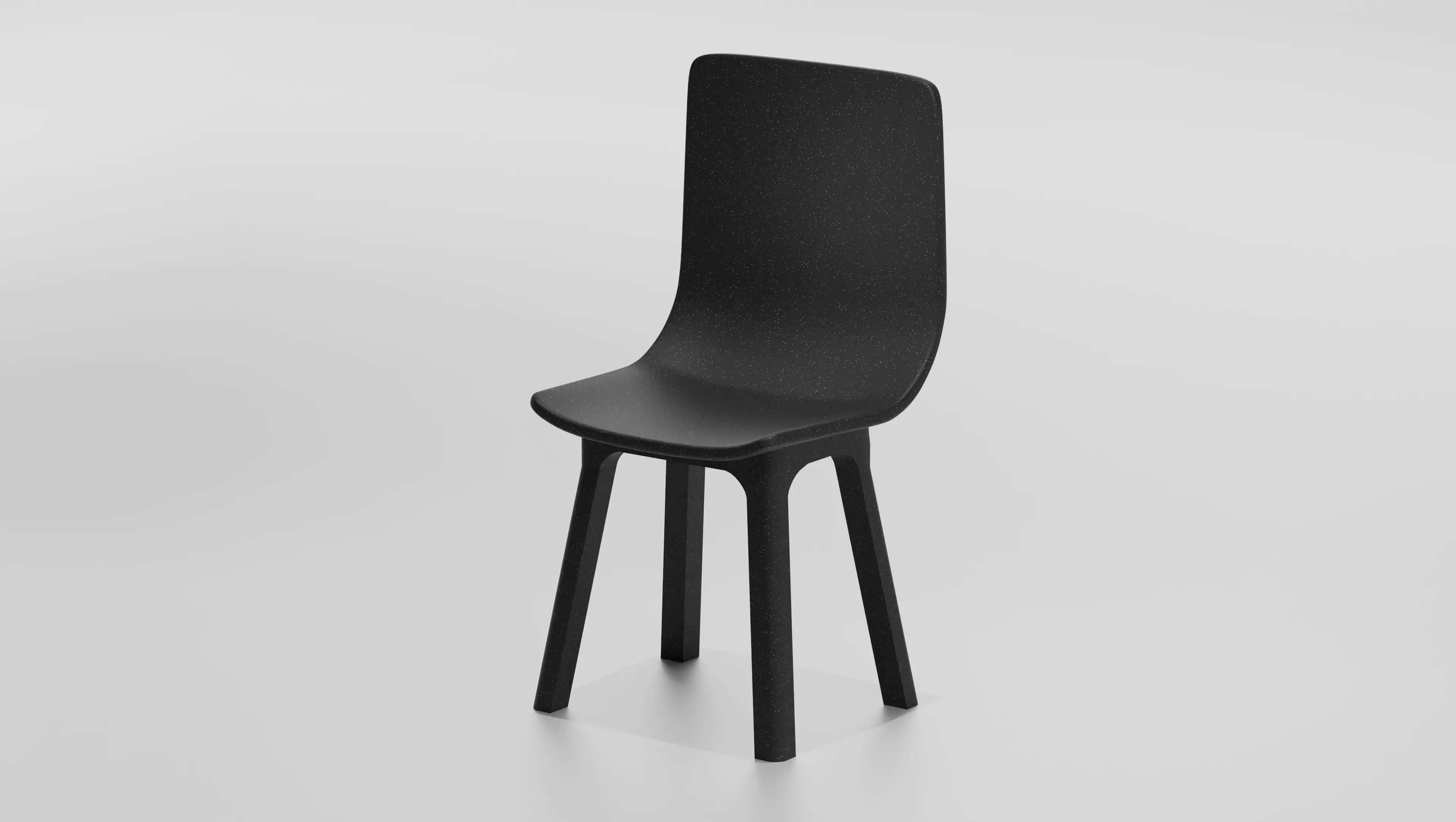 Modern Plastic Chair Odger Style Free low-poly 3D model_0
