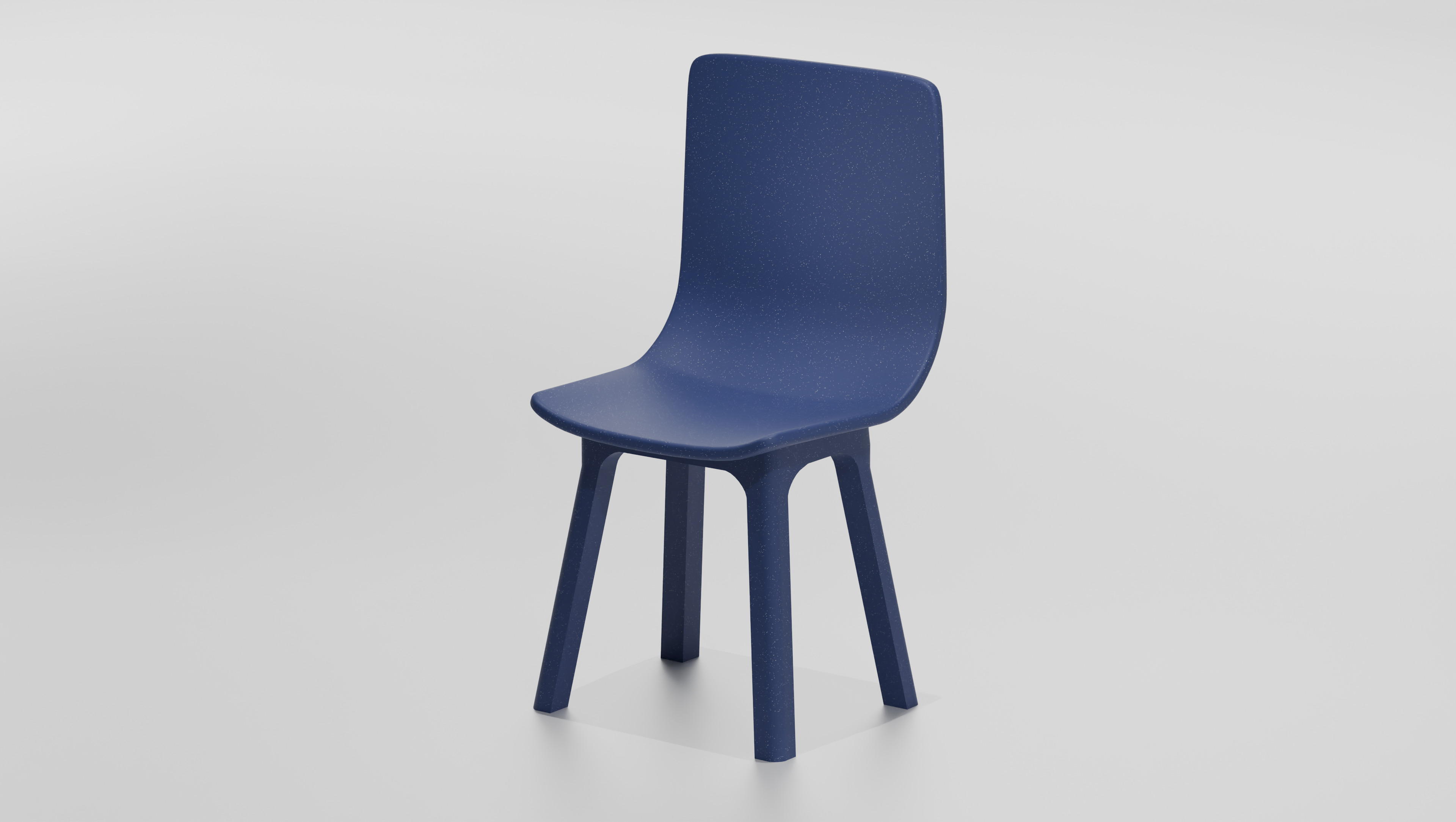 Modern Plastic Chair Odger Style Free low-poly 3D model_1